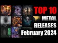 Top 10 metal releases 2024 february  best metal albums february 2024