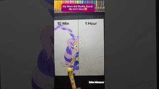 I Accepted My Moms Challenge Drawing Lilly Love Braids Me Vs Mom