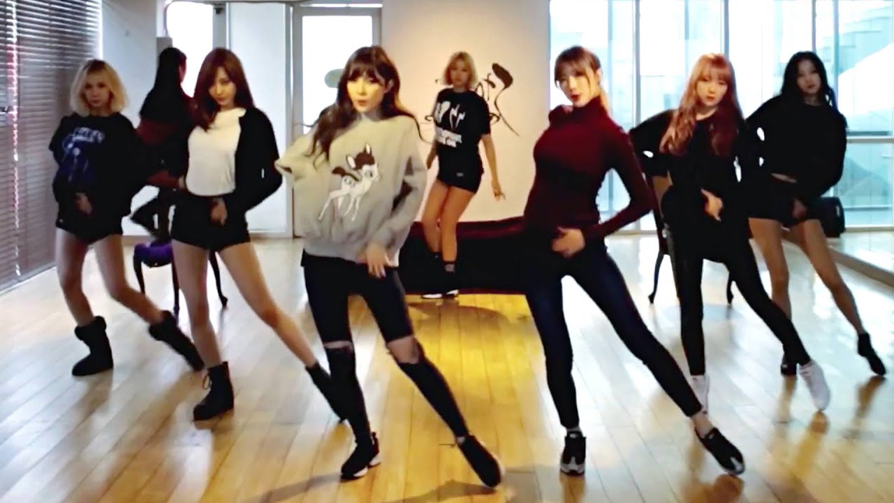 9MUSES - Sleepless Night - mirrored dance practice video - 나인뮤지스 잠은 안오고 배는 고프고 안무 연습영상