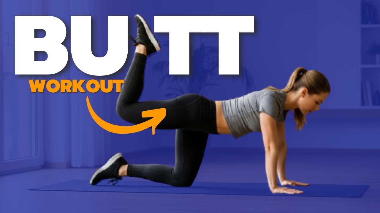 11 min booty workout at home - no equipment - glutes workout - YouTube