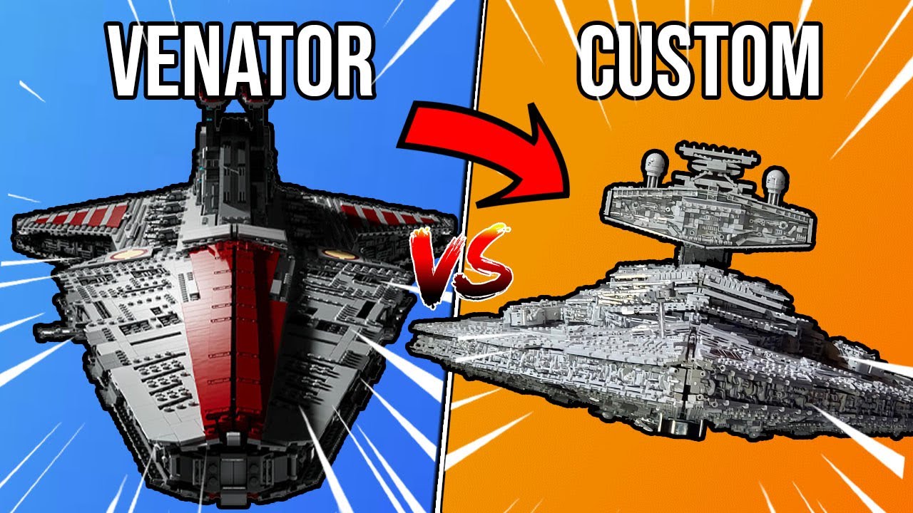 LEGO Ucs Venator Vs Custom Star Destroyer 😈 - YouTube