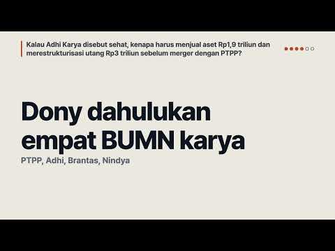 Adhi Karya Jual Aset Rp1,9 Triliun | Label Sehat Danantara vs Program Penyehatan Pra-Merger PTPP?