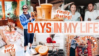 HUGE NEWS + LIFE UPDATE | Amish surplus store shop with me | Hosting a party | Mennonite Mom Life