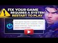 Fix Valorant “Your Game Requires a System Restart to Play” – 2026