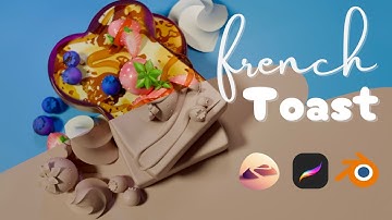 Texturing Nomad Sculpt French Toast in Procreate | PART 2