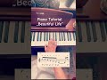 Donnermusic Official PIANOTUTORIAL Single Beautiful Life Donnermusic Donnerartist Ddp80 