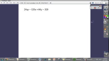Factor by grouping 4 terms video