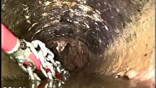 Plumb Smart using Ridgid SeeSnake and Flex Shaft to clean a sewer line in Acworth GA.