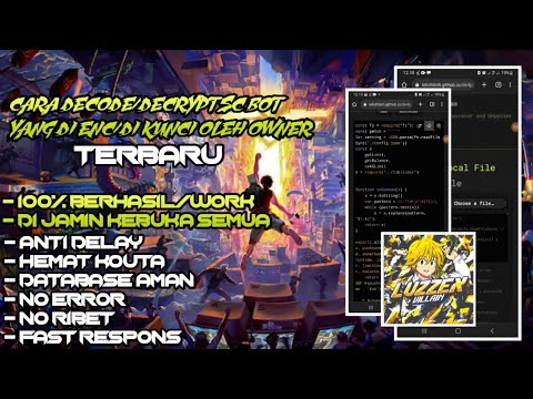 CARA DECODE/MEMBUKA SC BOT YANG DI ENC/ DI KUNCI 100% BERHASIL 2023