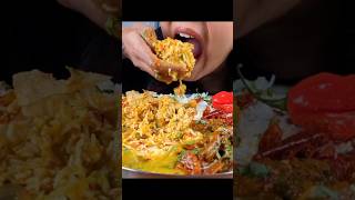 ASMR: Eating Dal Chawal Eating Challenge😍😋Aloo Bharta Beingan Fry Dum Aloo Paratha Mukbang🤤