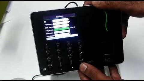 Enter the fingerprint information about NGTeco W1 time clock