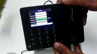 Enter the fingerprint information about NGTeco W1 time clock