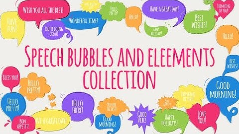 Speech Bubbles And Elements Pack Motion Graphics Templates