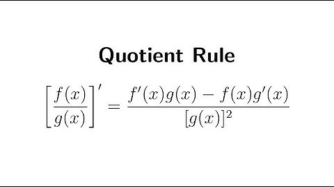How to Prove Quotient Rule