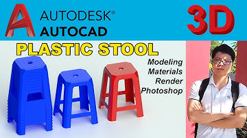 How to draw plastic chair in AutoCad | Hướng Dẫn Vẽ Ghế Nhựa 3D | HocDoHoaOnline
