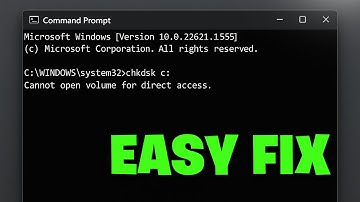 🚫 How To Fix “Cannot Open Volume for Direct Access” Error ✅