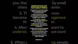🧠 HIDDEN PSYCHOLOGY FACTS ABOUT PEOPLE #psychologyfacts #darkpsychology #mindgames #motivation