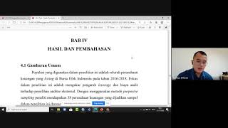Video Pembelajaran "Penyusunan Mini Riset Lanjutan (Bab IV tentang Hasil dan Pembahasan)"
