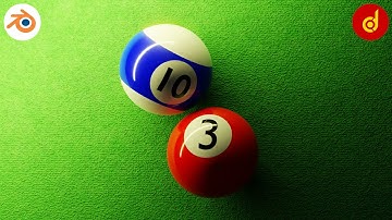 Pool Ball 3D Modeling in Blender | Snooker Ball in Blender | Billiard Ball in Blender