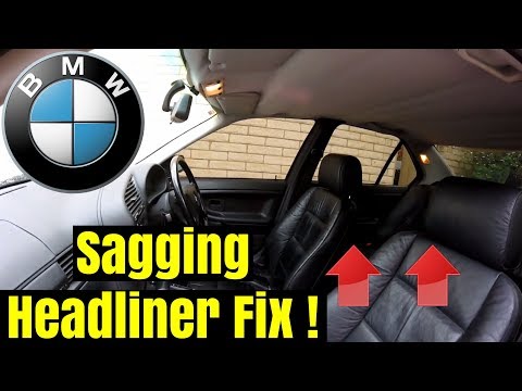 HOW TO: Fix Sagging Car Roof Lining on BMW 321i E36