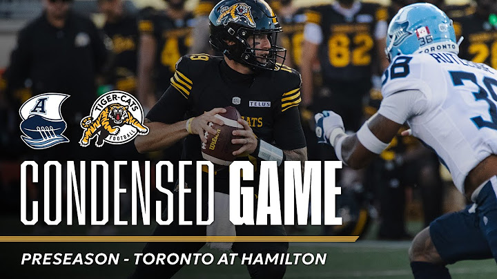 CONDENSED GAME | Hamilton Tiger-Cats vs Toronto Argonauts | Preseason (24/05/25)