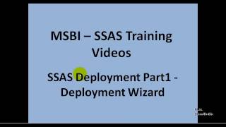 MSBI - SSAS - SSAS Deployment Part1 - Deployment Wizard