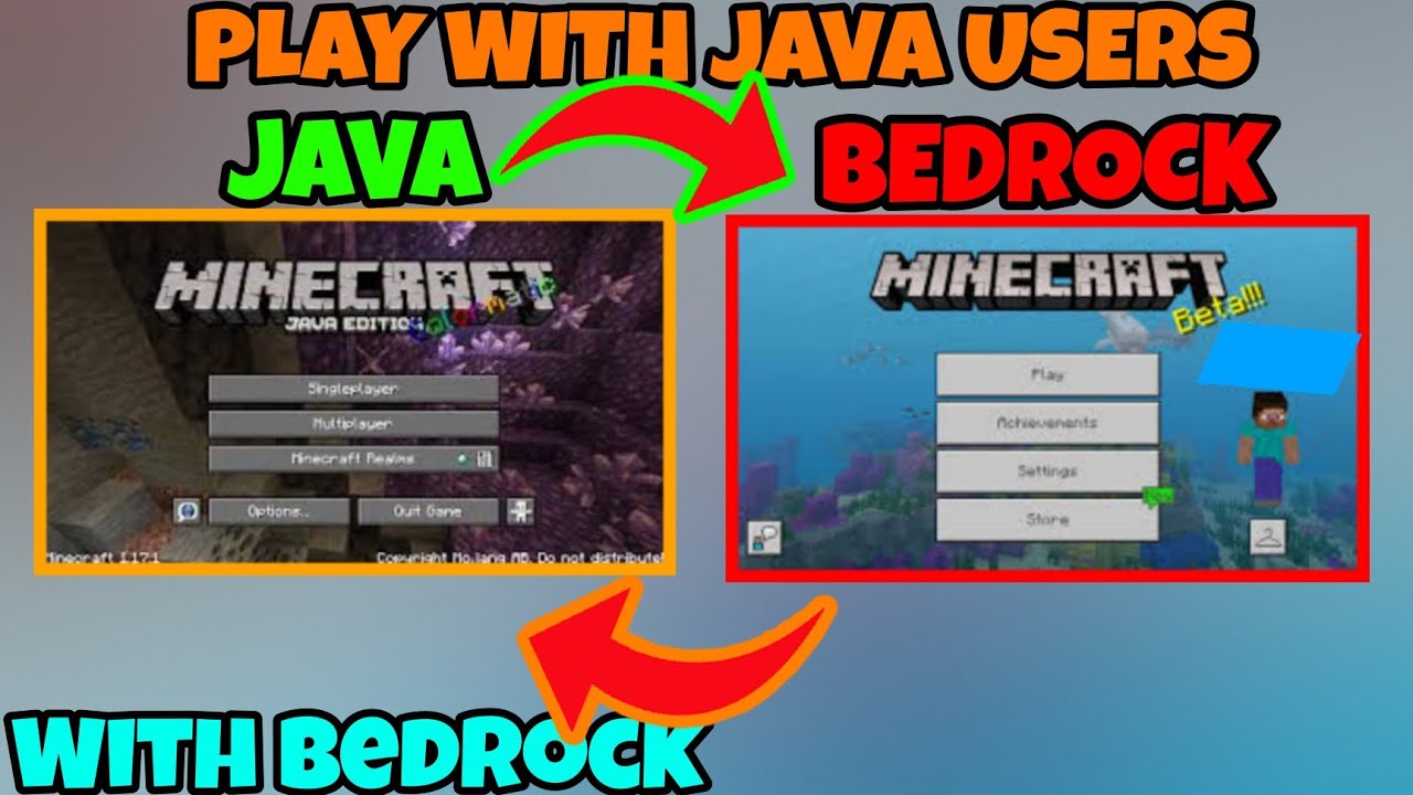 Minecraft Java Users How To Play Minecraft with JAVA USERS using POCKET EDITION - YouTube