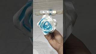 Making a Blue & White Rose 🌹💙 | DIY Paper Rose Making | Handmade Flower Tutorial #shorts