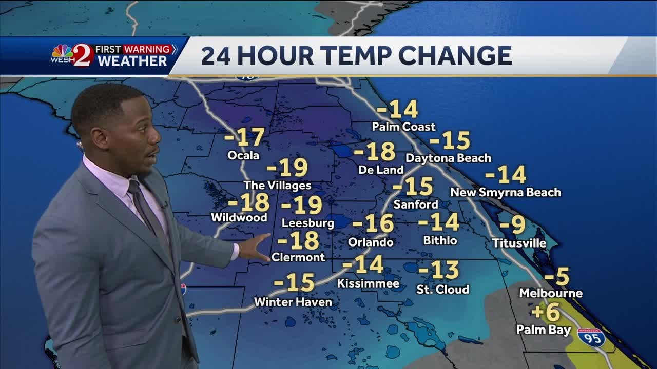 Cold front brings strong winds, showers to Central Florida - YouTube
