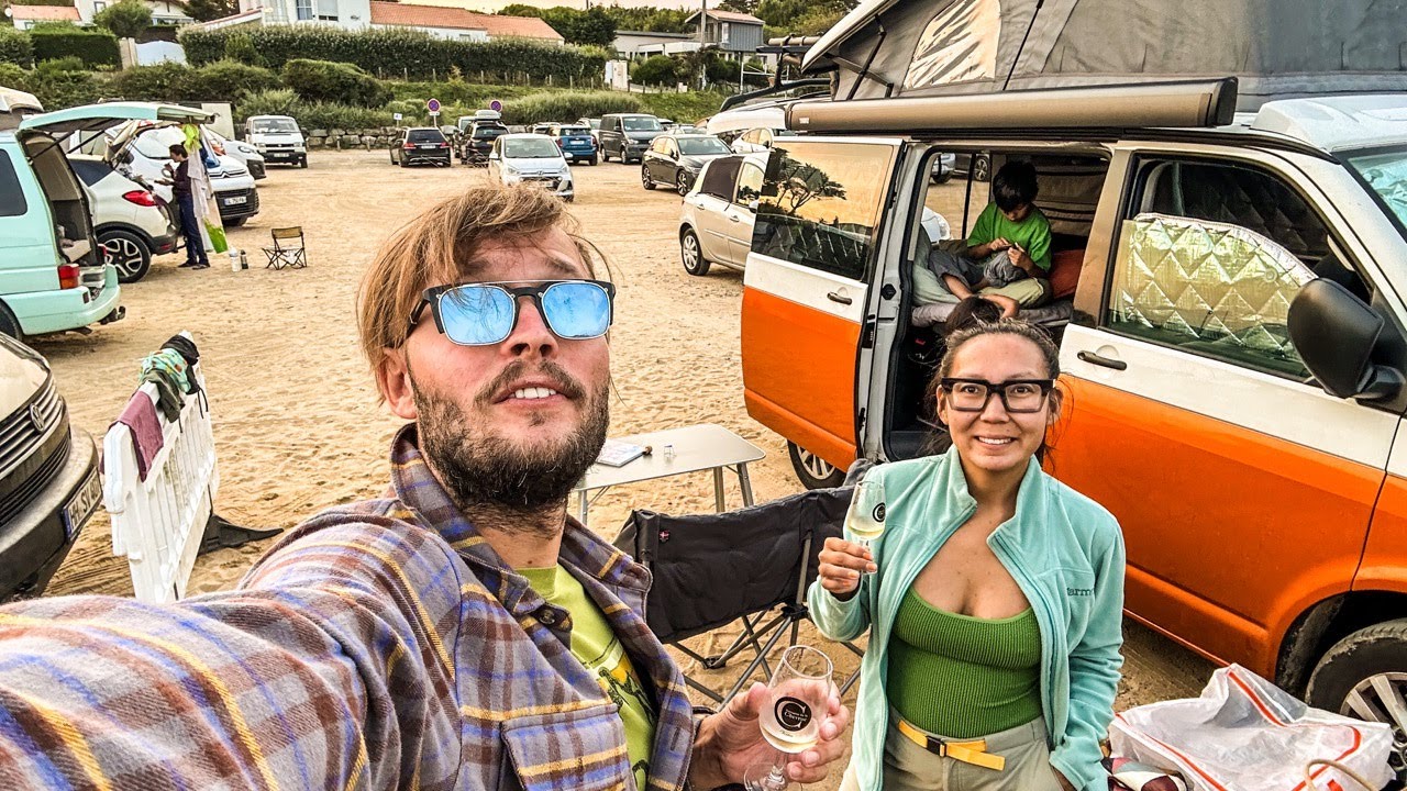 Spali jsme na pláži bez placení! Dodávkou i s dětmi 🇫🇷