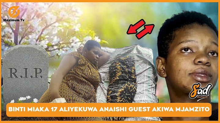 BINTI WA MIAKA 17 ALIYEKUWA ANAISHI GUEST NA UJAUZITO WA MIEZI 8 AKUTWA NA TATIZO KUBWA