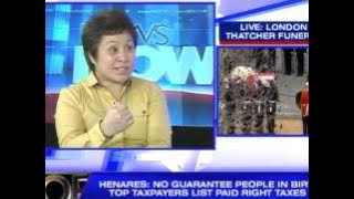 Download lagu BIR's top taxpayers list not a security risk - Henares
