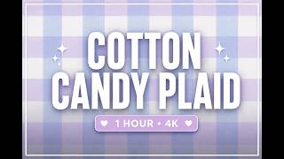 Lavender, Baby Blue, and White Plaid 💜 | Pastel Aesthetic Background (4K) screenshot 3