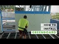 How to install greenboard cladding on steel frames