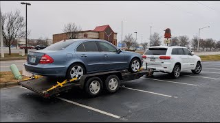 Towing my Mercedes down to Florida with my Jeep - Then giving it to a friend!
