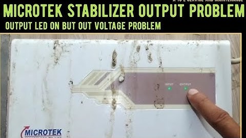 Microtek stabilizer out output problem#stabilizer out put not working!Ac stabilizer Repair in Hindi