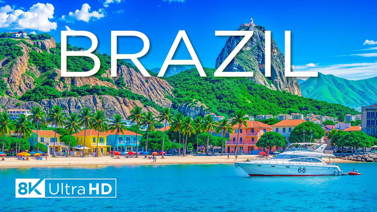 Бразилия 8K UHD — дикая красота тропических лесов, чудесные городские пляжи, карнавальная атмосфера