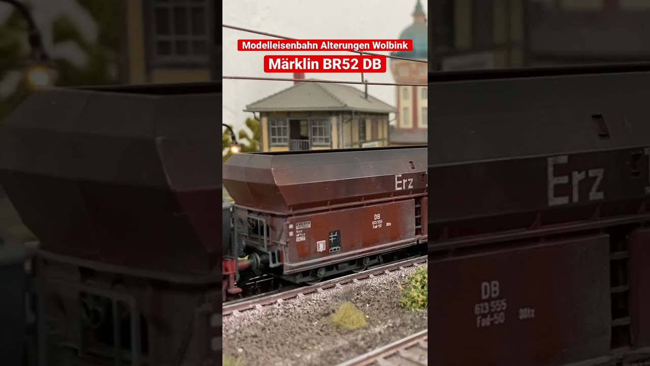 Modelleisenbahn Alterungen Wolbink Spur H0 BR52 DB Märklin gealtert patiniert Weathering