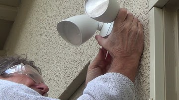 How to Install Exterior Security Light Fixture...Part 2