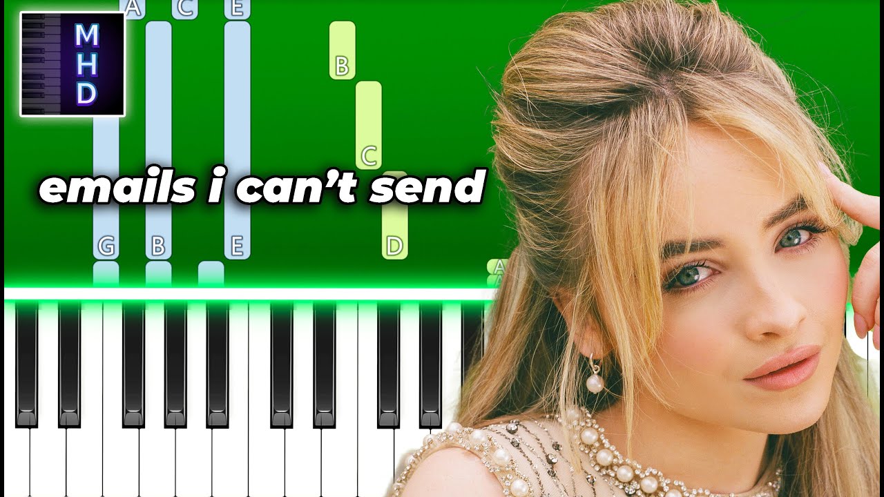 Sabrina Carpenter - emails i can’t send - Piano Tutorial - YouTube