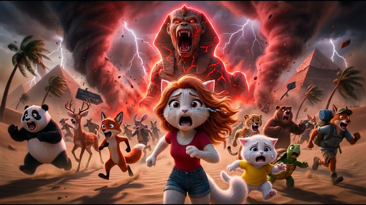 🐈💥The Sphinx Turned into A Monster When The Cat And Kitten Were Not Expecting it😨🙀| Ai Cat Stories