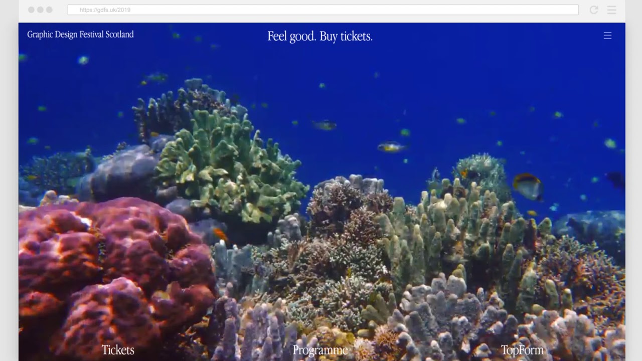 Graphic Design Festival Scotland 2019 Website