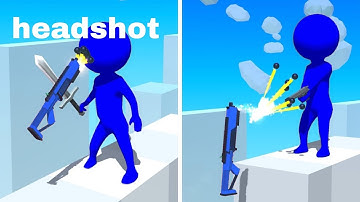 Gun Sprint - All Levels Gameplay Android Ios (Levels 38-50) New Gun Received