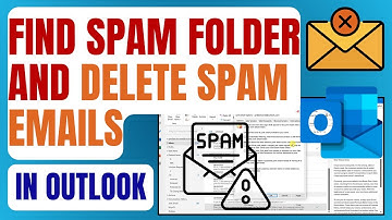 How to Find Spam Folder and Delete Spam Emails on Outlook #outlook #outlooktips