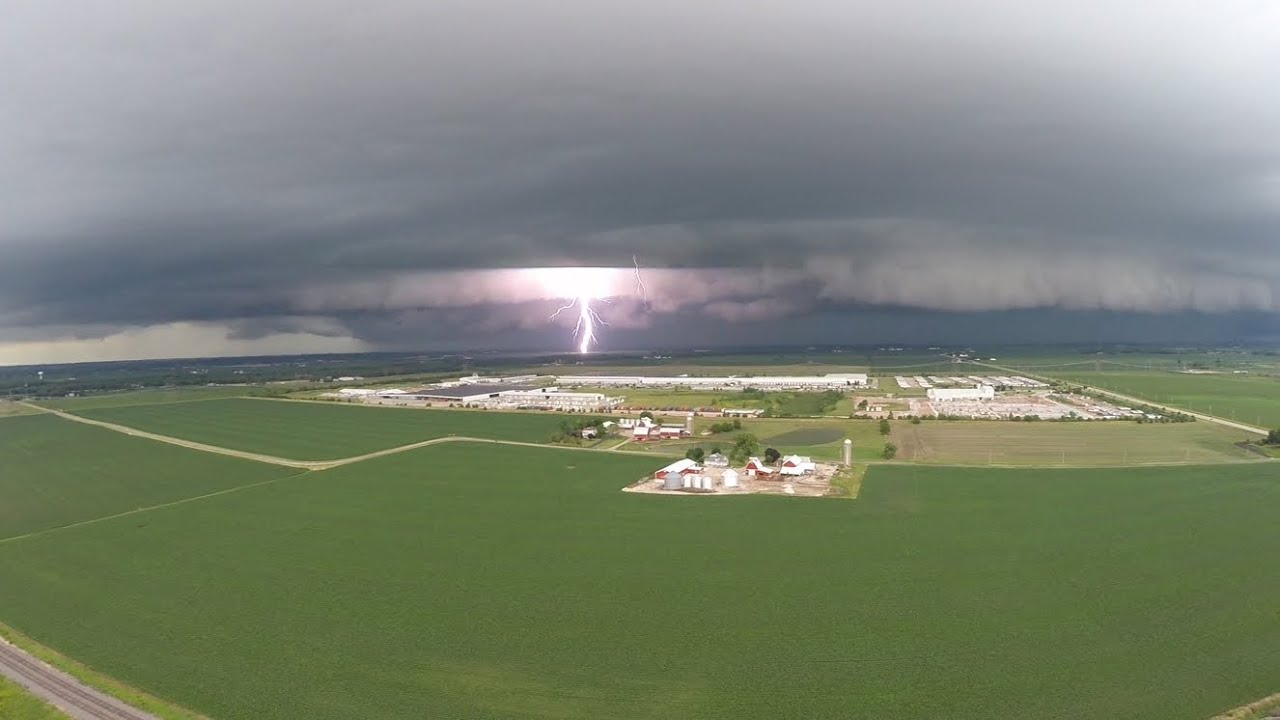 Dji Phantom Flying Into The Storm