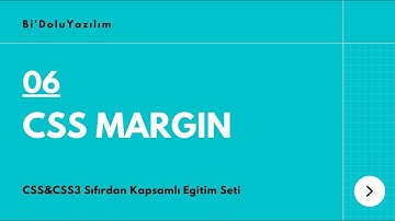 CSS Dersleri || CSS3 Dersleri -06- CSS Margin (Dış Boşluk)