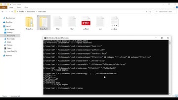 Create, Copy and Delete files from the command prompt on Windows