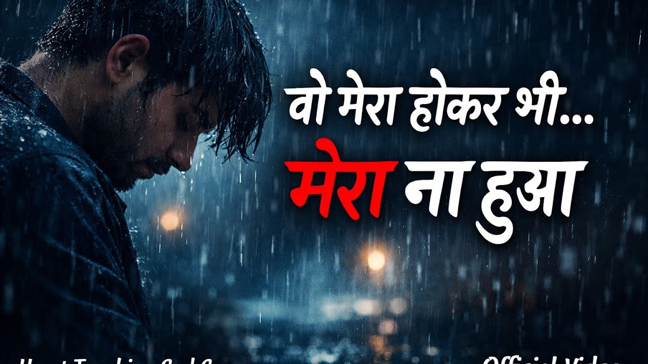 वो मेरा होकर भी मेरा ना हुआ 2026 dardilo vides Sad song