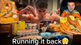 Taking on an even BIGGER seafood boil…(mistake)