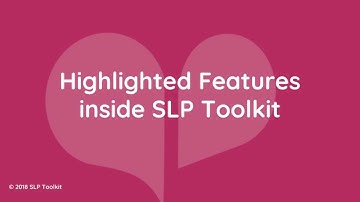 Highlighted Features in SLP Toolkit